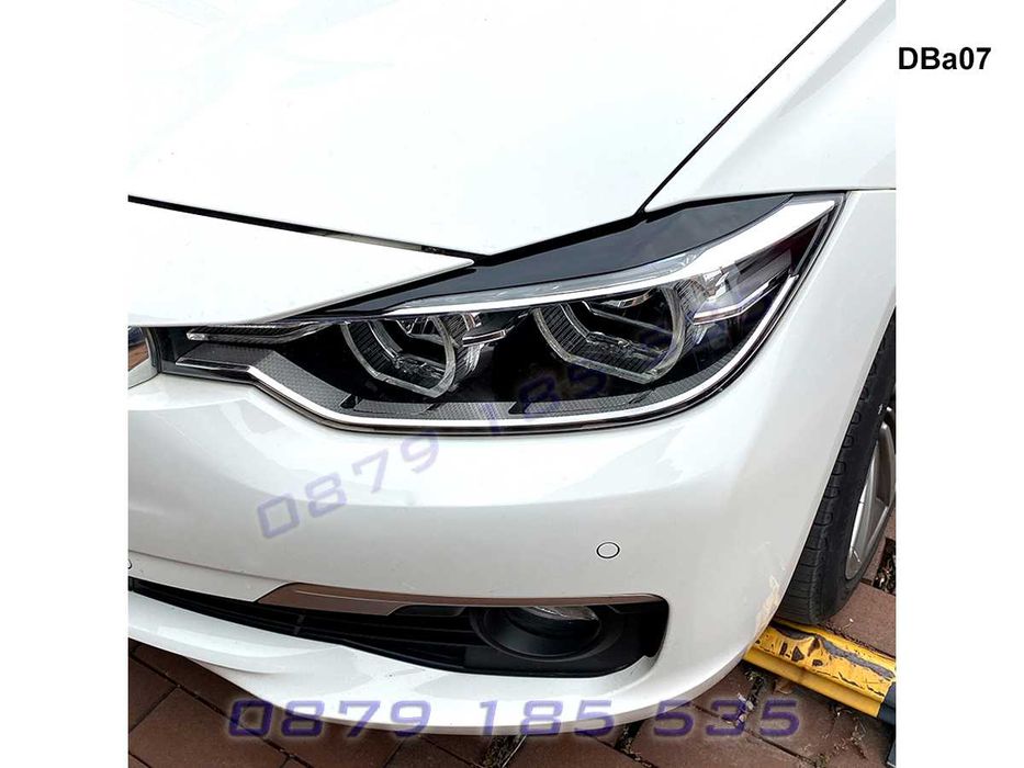 Тунинг горни вежди фарове BMW 3 F30 F31 облицовки бмв ф30 ф31 лайсни