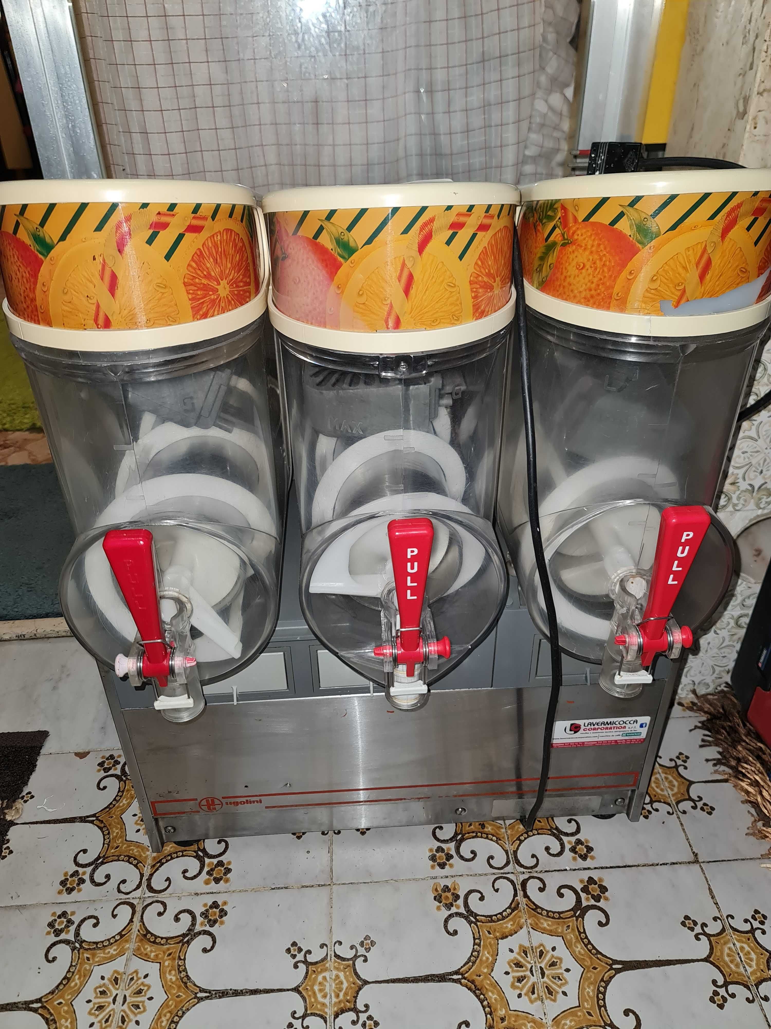 UGOLINI aparat pentru granita cu 3 bazine de 10 litri original ITALIA