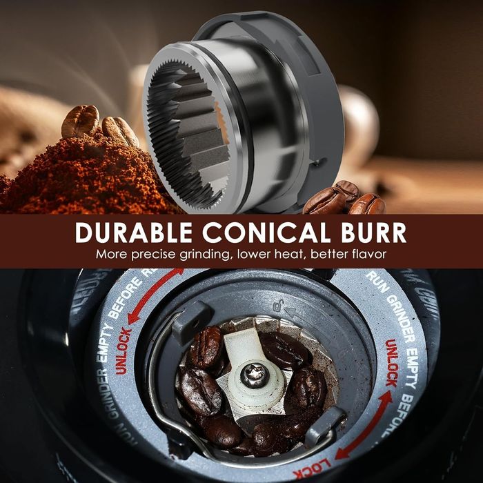 Електрическа кафемелачка, електронен дозатор, държачи за портафилтър