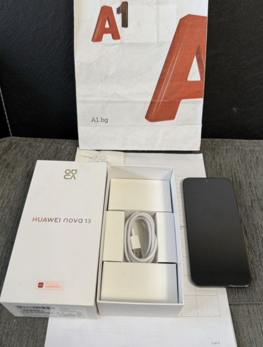 КАТО НОВ 256GB Huawei Nova 13 A1 Гаранция до 2027г. Black / Черен