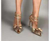 Sandale elegante,bronze!Mar.39-40!