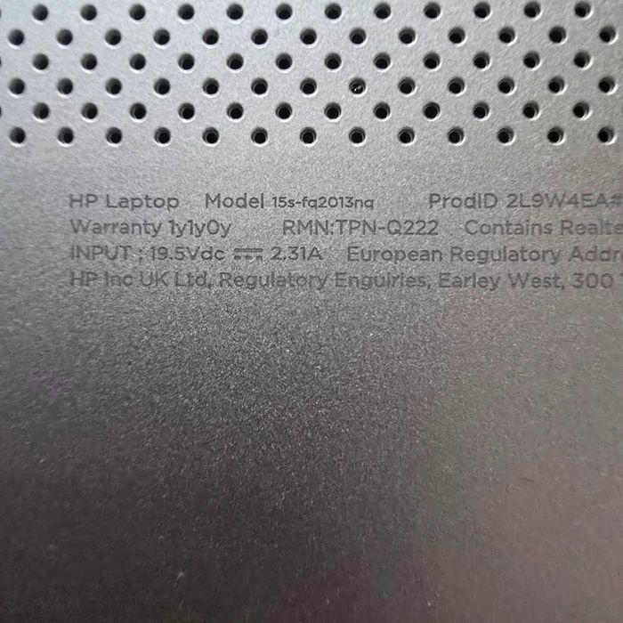 HP 15", i5 gen 11, 12 GB RAM,  FHD, model 15s-fq2013nq