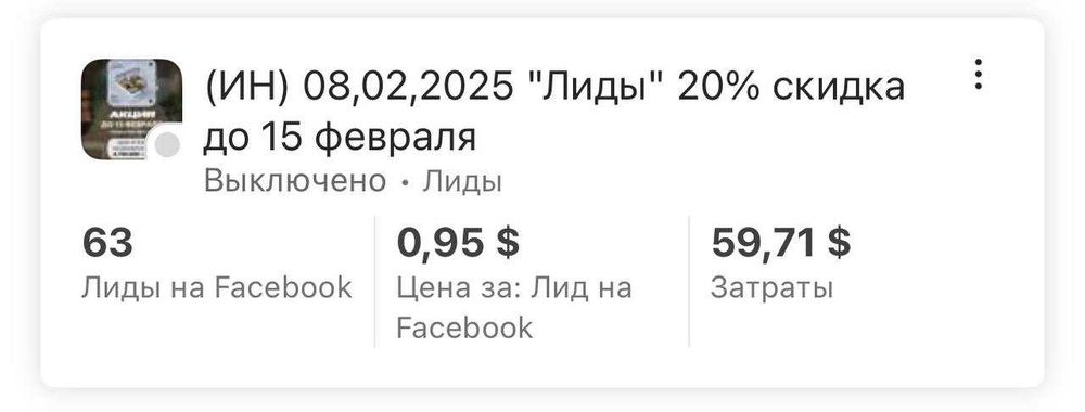 Таргетинг Нурафшон - facebook + instagram