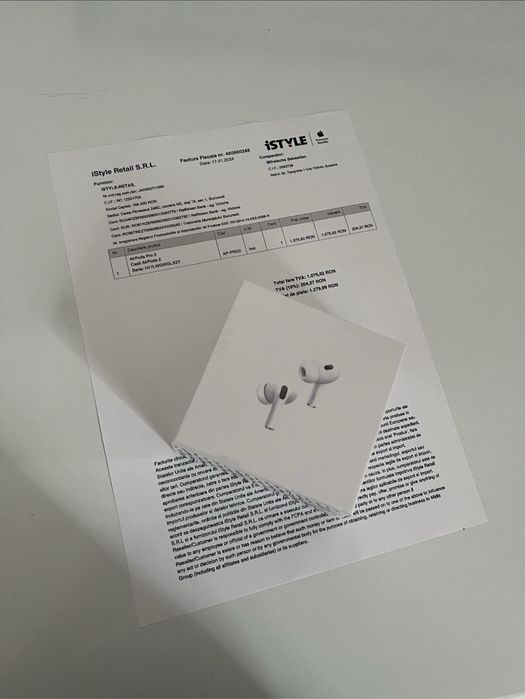 AirPods Pro 2 originale – serial verificat Apple – stare excelentă