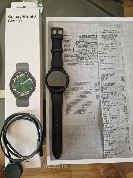 Samsung galaxy watch 6 CLASSIC-R960-47mm.-гаранция