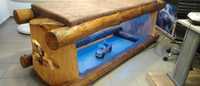 Ръчно изработено дървено легло