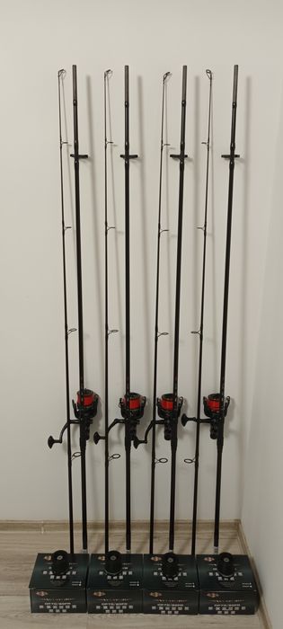 SET 4 Lansete FLX8 CARP 3.60 3.5Lbs + 4 Mulinete AVIATOR DP70