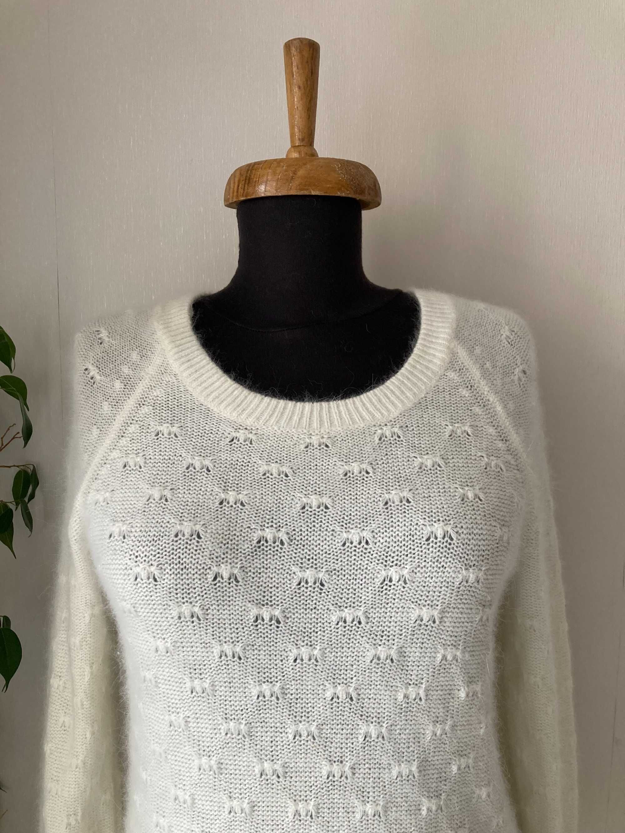 H&M Angora Polyamide женски пуловер от ангора и полиамид размер S