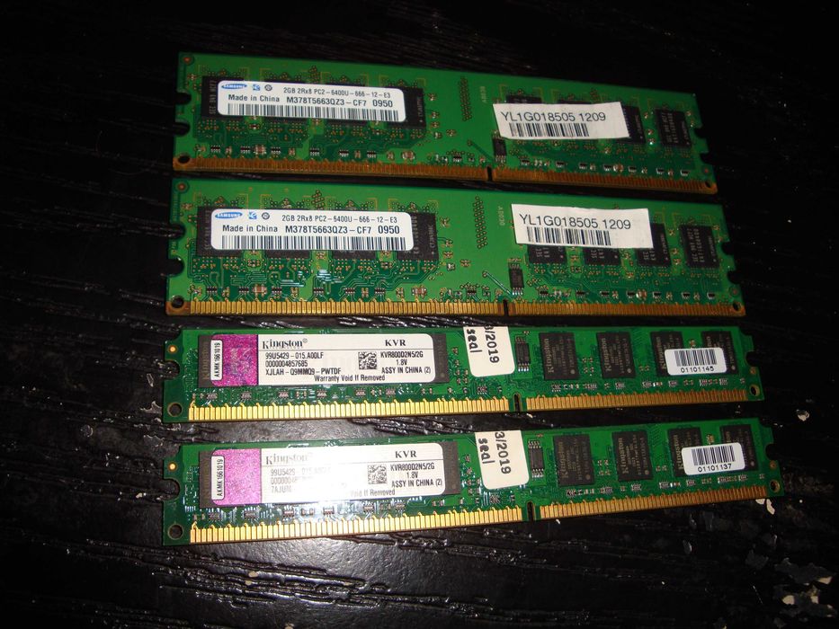 Memorii Ram DDR2 Samsung Kingston 8GB PC2 6400 800 Mhz 4x 2GB