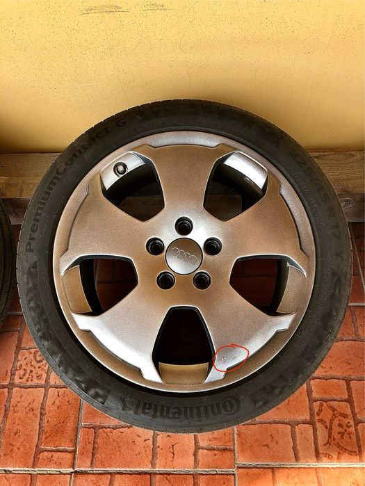 Jante Audi 225 45 17 5x112 Anvelope Continental vara