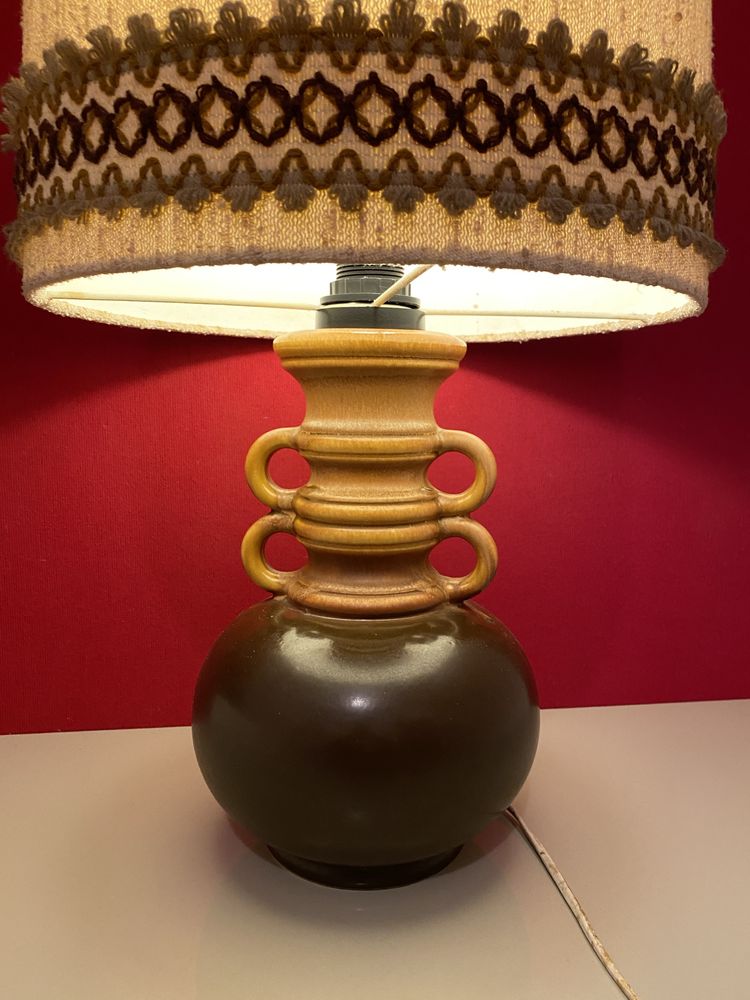 Lampa/veioză vintage maro