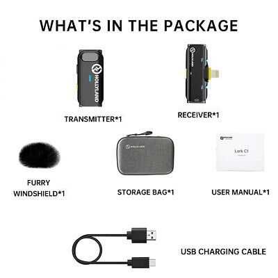 Микрофон за iPhone, Hollyland Lark C1