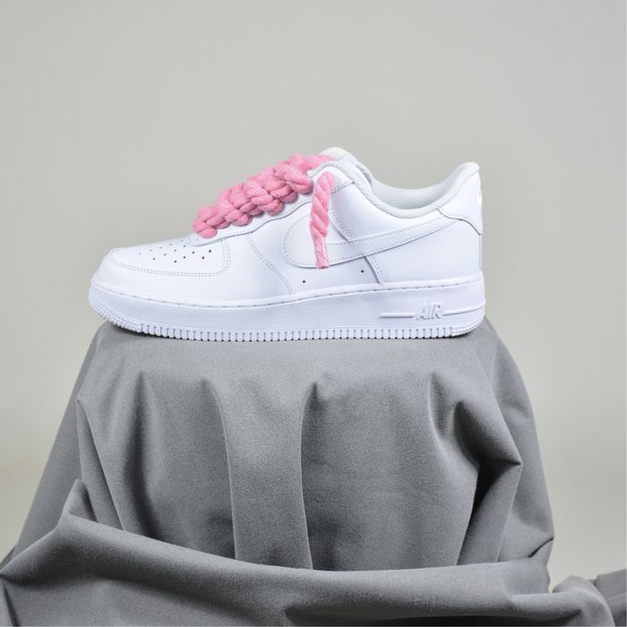 Pantofi Sport Air Force 1 Low Custom Rope Laces Roz 100% original