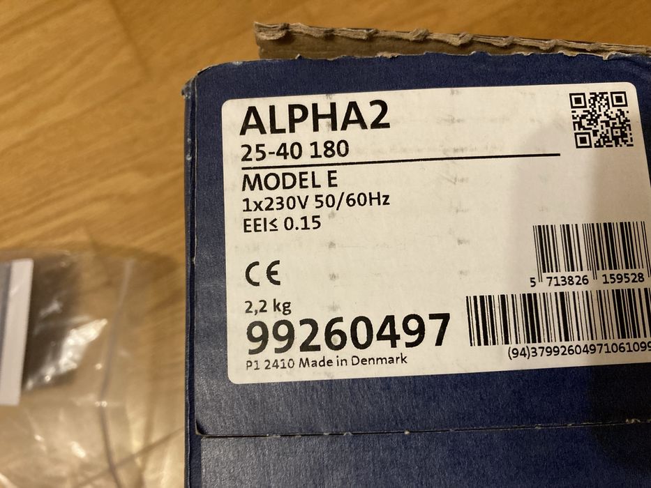Grundfos Alpha2 25-40 180
