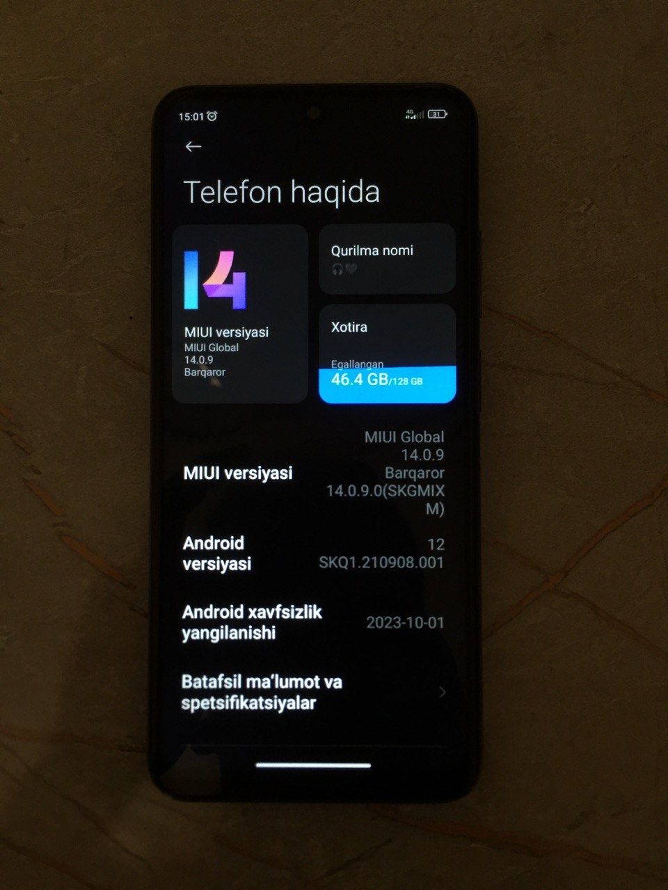 Telefon: Redmi not 10