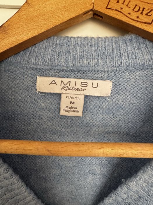 Pulover moale albastru deschis