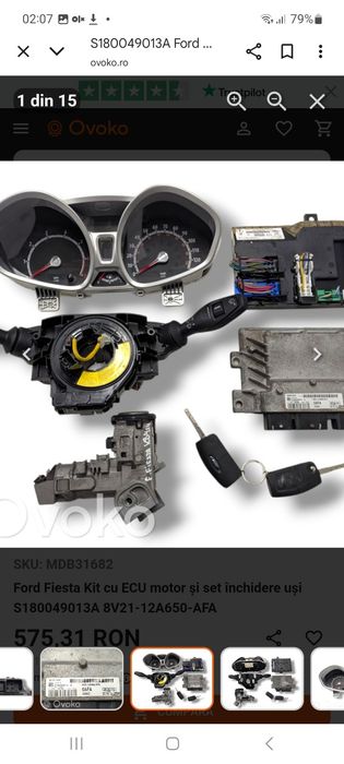 Cit de pornire Ford Fiesta Kit cu ECU motor S1800