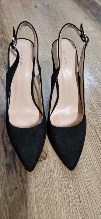 Vand pantofi slingback negri