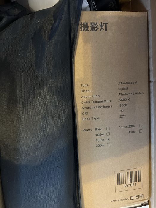 Set 2 Softbox Studio 50x70cm + becuri 85W – Ca nou – Foto/Video