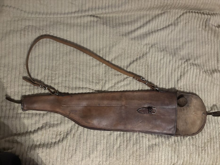 Husa arma vanatoare piele