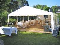Cort 12x6m alb cu laterale