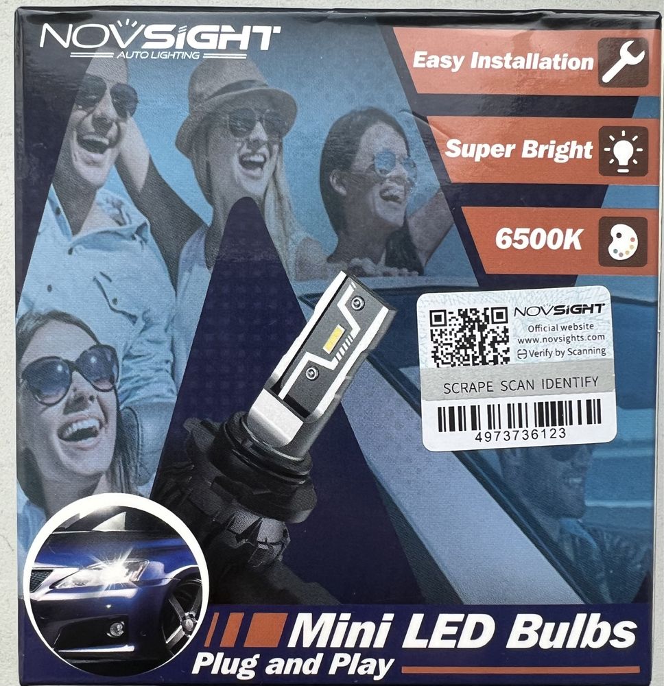 Led лампы светодиодные Novsight N57, H11 новые