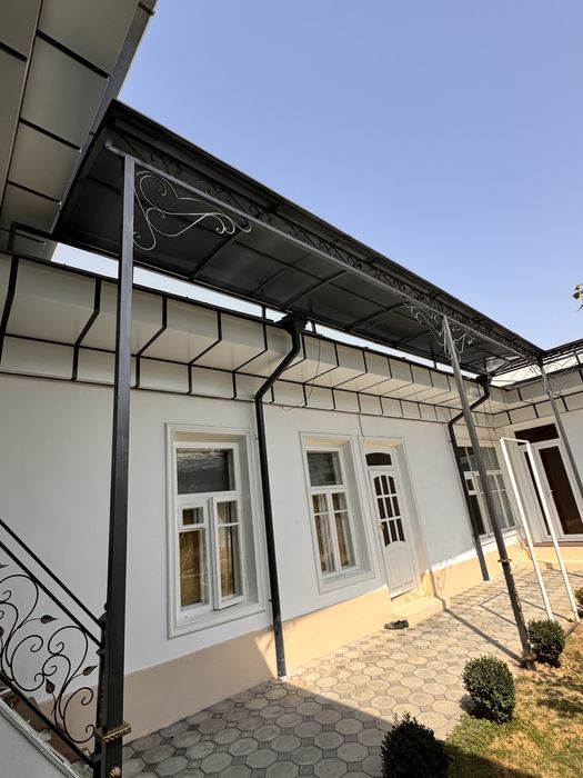 Навес ясиймиз леклан профнастилдан