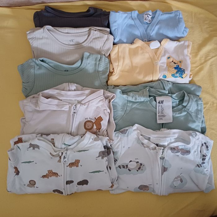 Лот ромпъри и бодита 62 р-р