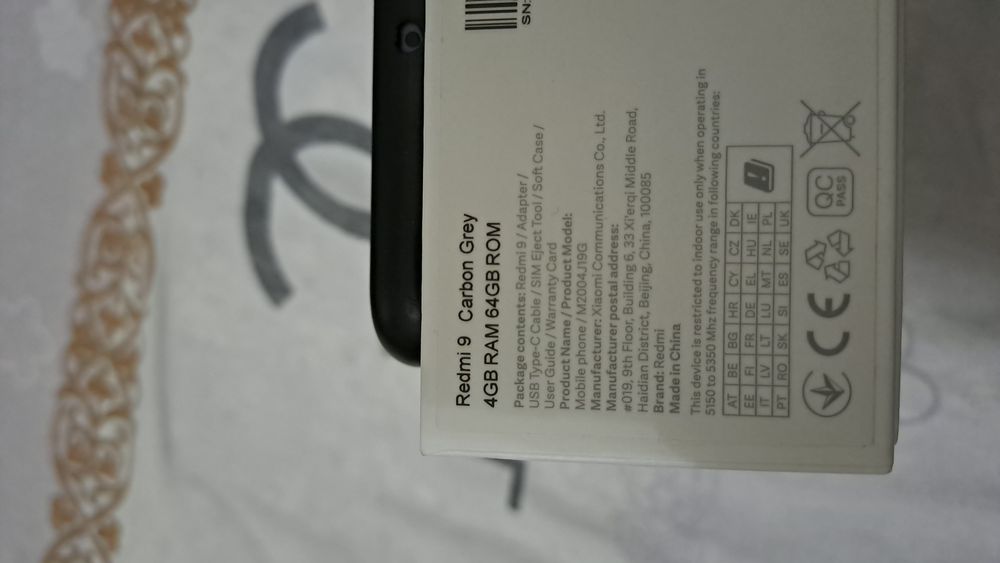 Redmi 9 xujjatlari joyida Xotirasi 4ga 64