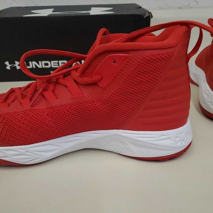 adidasi baschet Under Armour Jet Mid, Rosu, 44->NOU, SIGILAT, eticheta