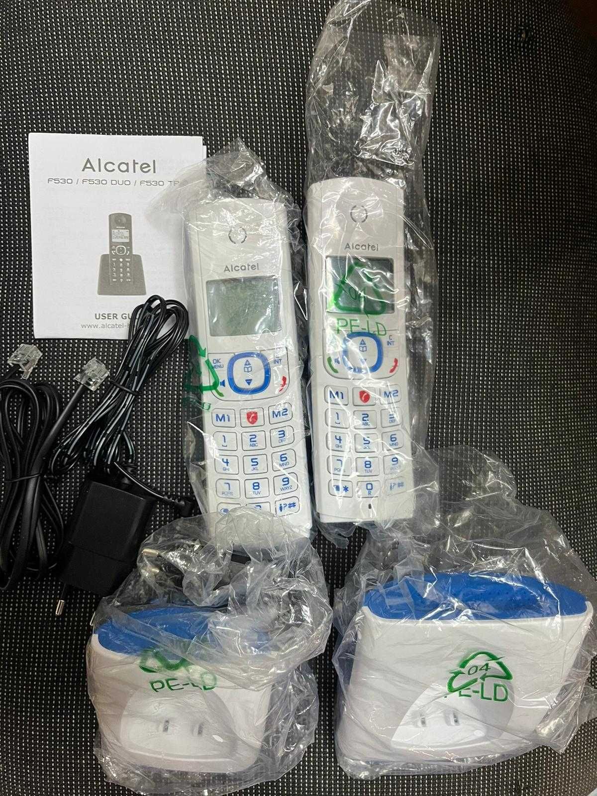 Безжичен телефон Alcatel F530 Duo с 2 слушалки