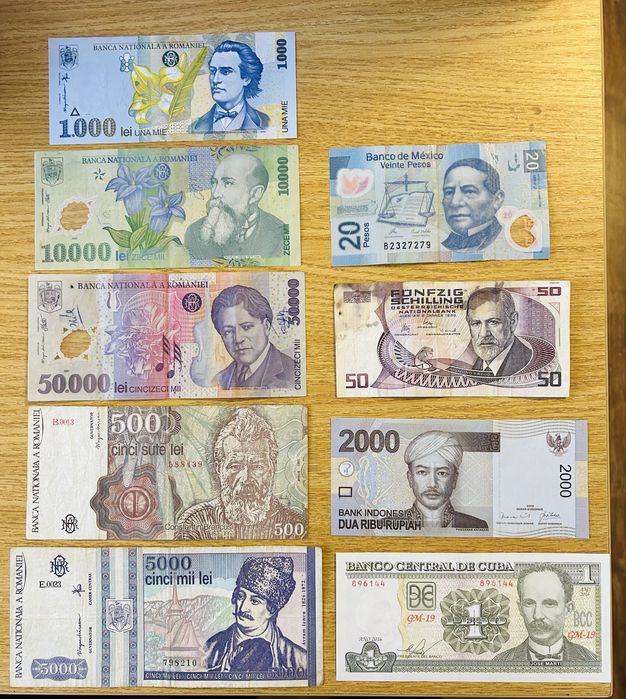 Bancnote de vanzare sau pentru schimb.
