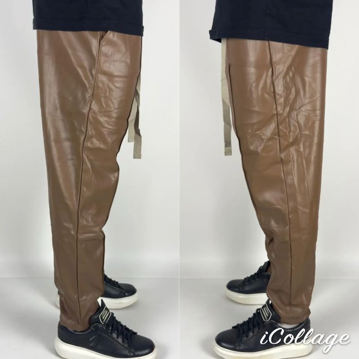 Pantaloni Piele cu șireturi lungi! Calitate premium!