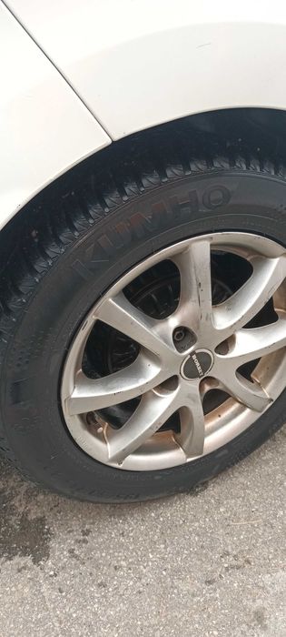 Set 4 Jante cu anvelope,  renault clio, dacia logan opel 4×100 pe R 15