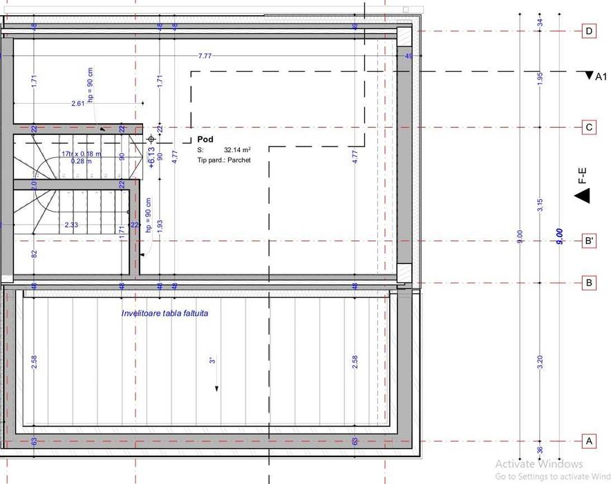 Casa de vanzare, cu terasa rooftop, la pret de apartament