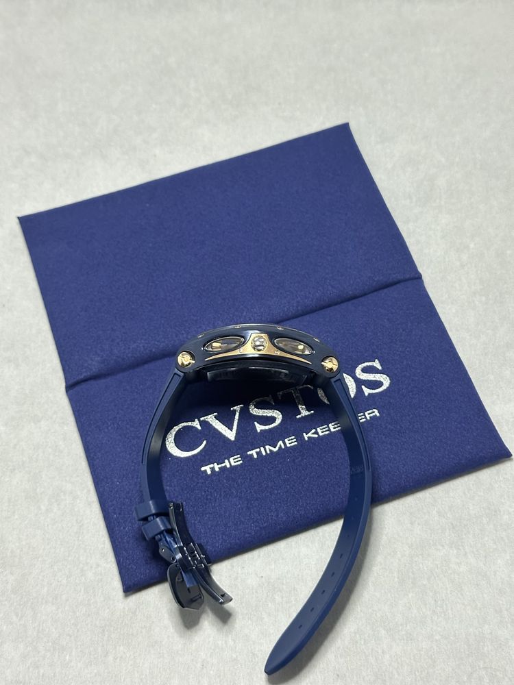 CVSTOS Sealiner GMT Blue Steel 5N Red Gold – Чисто нов!