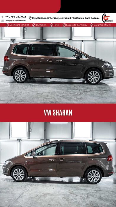 VW SHARAN 7Locuri Diesel CP177 Piele Navi Xenon Trapă Climatronic etc.