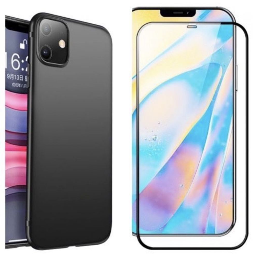 Husa X CASE Slim Silicon Transparenta / Neagra - Iphone 12 Pro MAX