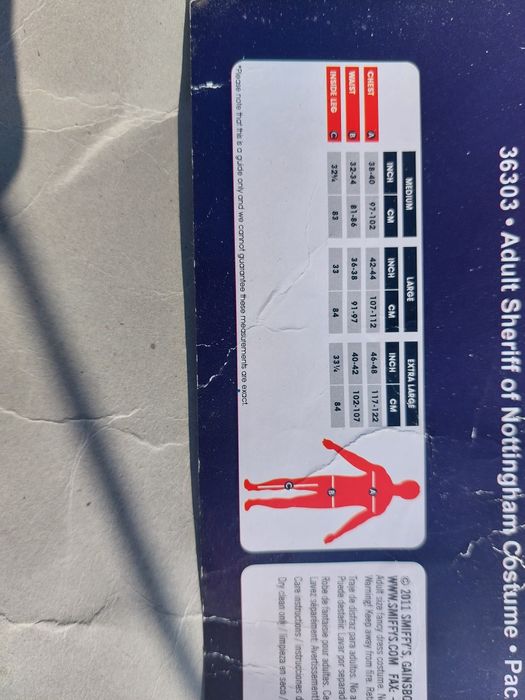 Costum carnaval Șeriful Nottinfham mărimea M