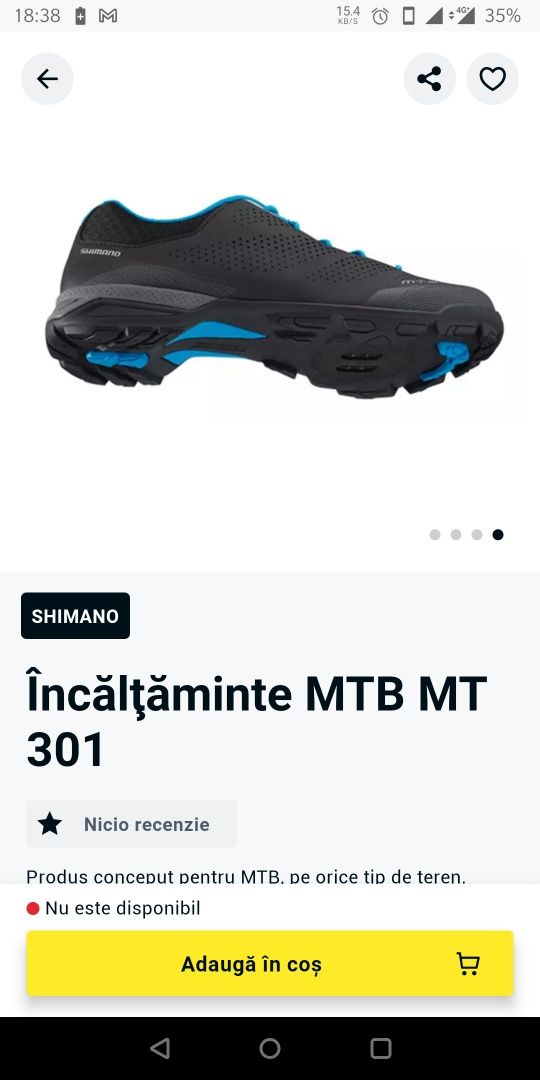 Pantofi shimano MTB spd noi