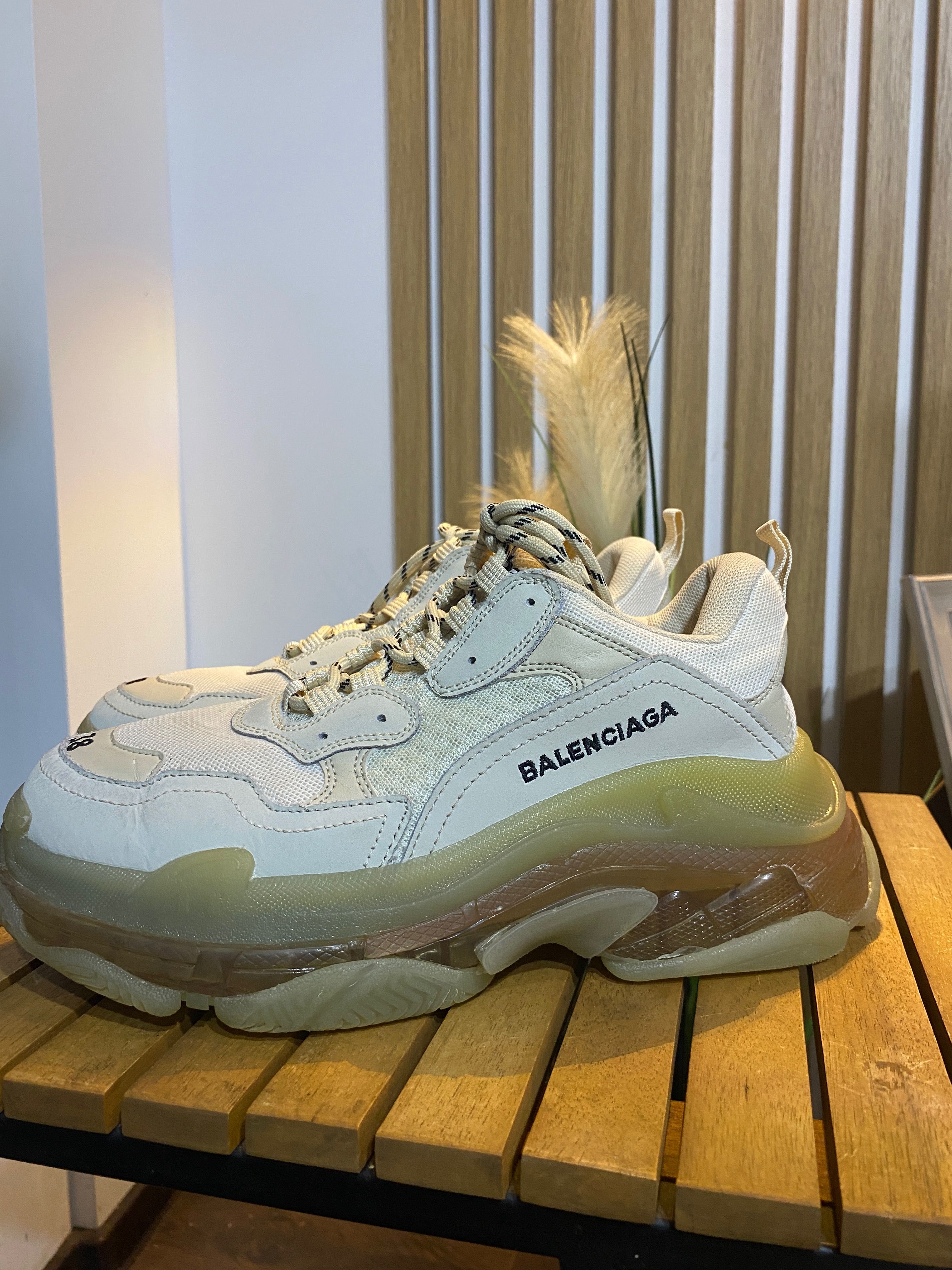 Balenciaga Triple S clear sole sneakers