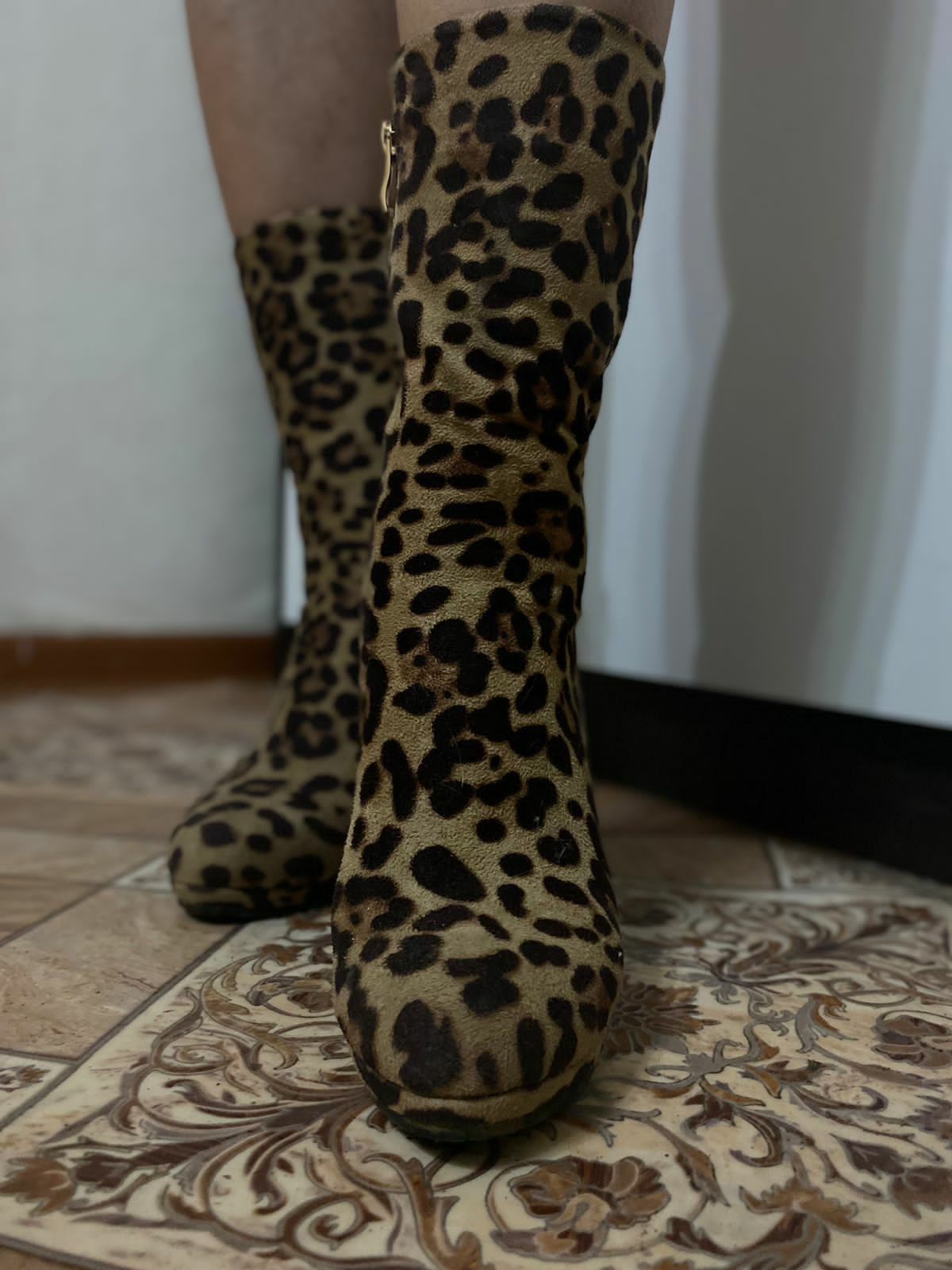 Обувь осень цвет коричневый леопард