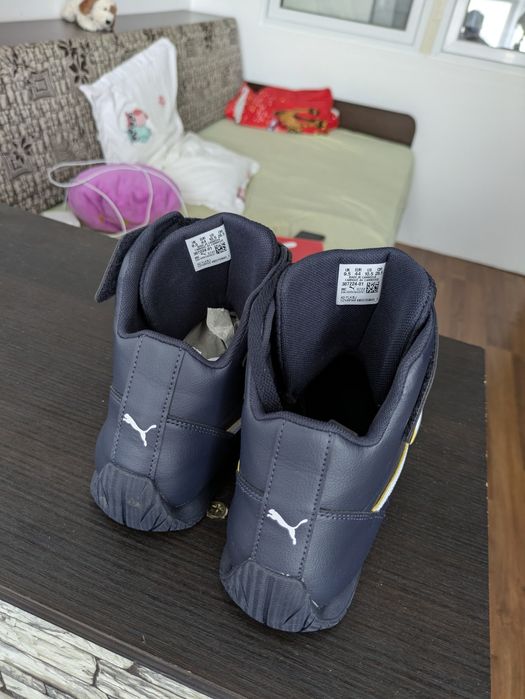 Puma Motorsport Navy Blue perforated mid-top