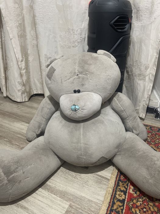 Огромная мишка тедди,с милой шарфиком