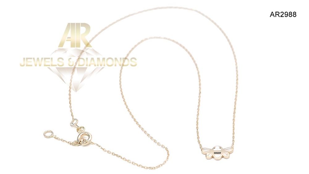 Lantisor Aur 14 K pentru copii model nou unisex ARJEWELS(AR2988)