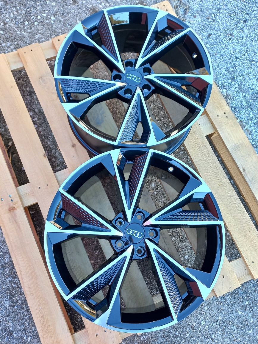 19 Audi RS24 8.5j et40 A4 A5 A6 A7 A8 Q3 Q5 Q7 Black Polish Чисто Нови