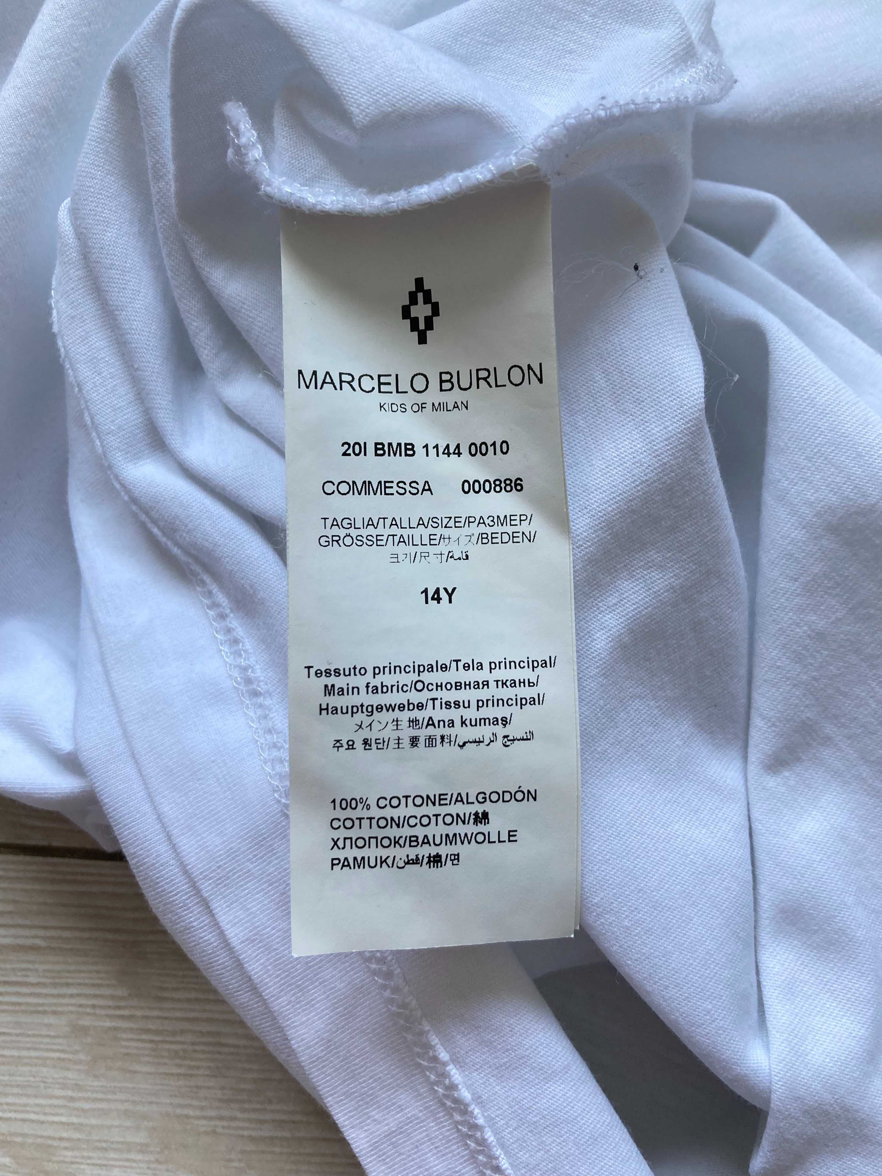 Оригинална Marcelo Burlon блуза фланела младежка 14Г мъжки размер S