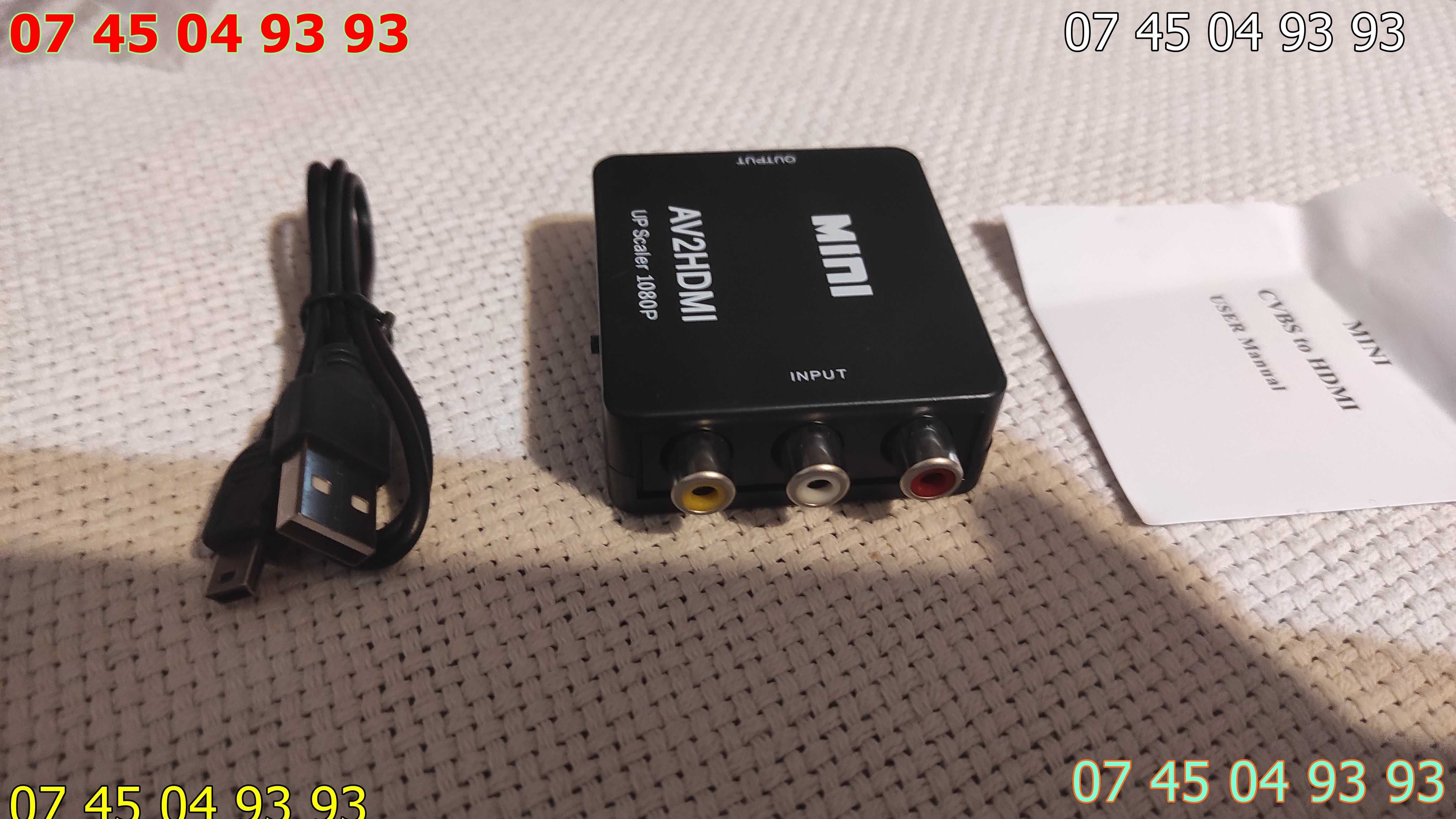 convertor adaptor de la rca la hdmi iesire HDMI