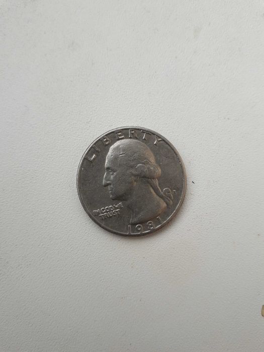 Монета Quarter Dollar Liberty 1981