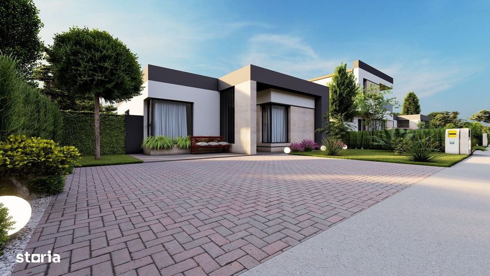 Casa superba 3 camere, teren 348 mp- ansamblu nou- Berceni/Vidra